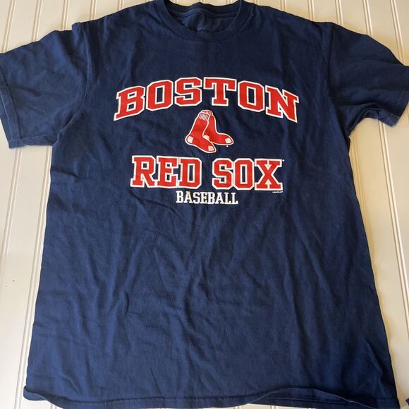 Boston Red Sox Men's T-Shirt Bundle Medium/Large Navy 3 Shortsleeve MLB Baseball - Picture 4 of 16